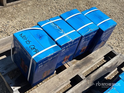 Quantity of (4) 2024 Powertek 20 ton Air Bottle Jack (Unused)