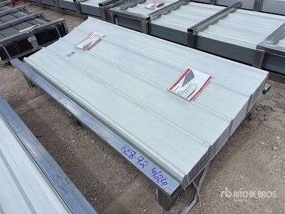 Quantity of (200) 2026 SUNTOP S2134C-200 3 ft x 7 ft Corrugated PPGI Steel Panel その他 - 店舗 & 倉庫 (Unused)