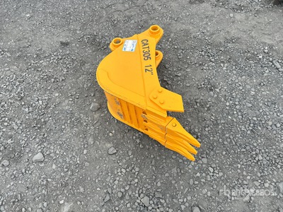 2026 GIYI GY-BK 12 in Digging Benna per escavatore - Fits Cat 305 (Unused)