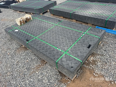 Quantity of (12) 2025 SKLP SK-LJB12 Polyethylene Sheet Ground Protection Mats (Unused)
