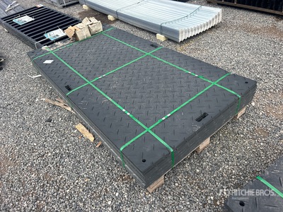 Quantity of (12) 2025 SKLP SK-LJB12 Polyethylene Sheet Ground Protection Mats (Unused)
