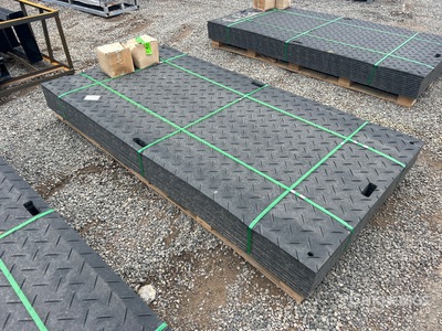 Quantity of (12) 2025 SKLP SK-LJB12 Polyethylene Sheet Ground Protection Mats (Unused)