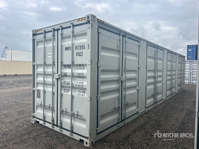 2025 40 ft High Cube Multi-Door Storage Container