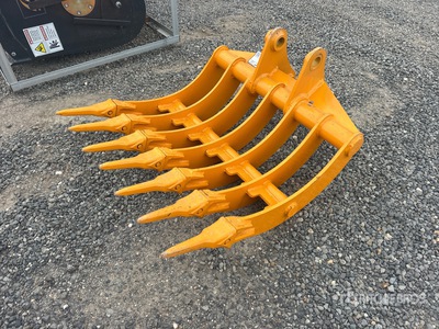 2025 GIYI 32 in Excavator Rake - Fits Cat 305 (Unused)