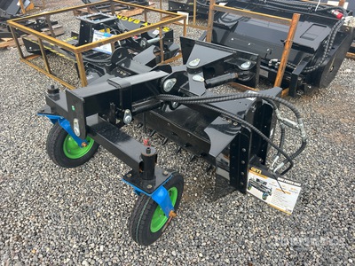 2025 GIYI GY-MPR42 42 in Mini Skid Steer Power Rake (Unused)