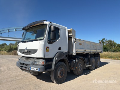2010 Renault Kerax DXi 460 8x4 Camion Bi-Benne Camion à benne basculante Tri/E