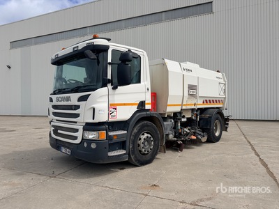 2015 Scarab Magnum Hydrostatic on 2016 Scania P320 DB 4x2 Camion Balayeuse Camion balai
