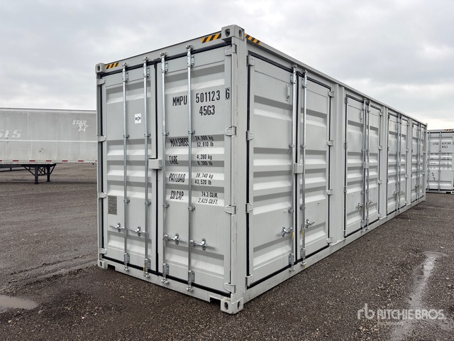 2026 40 ft High Cube Multi-Door Storage Container