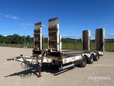 2010 Castera 3TS24TSA Tri/A Remorque Porte-Engin 3 Essieux Remorque Surbaissée