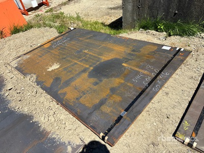 Quantity of (2) 2025 Kit Containers Steel 5 ft x 8 ft (0.75 in Thick) ألواح الصلب (Unused)