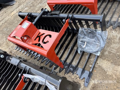 2025 Kit Containers QT-SG-S76-V3 76 in Skeleton Skid Steer Grapple (Unused)