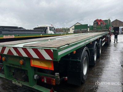 2001 Nooteboom OVB-42-03V 42 ton 45 ft Tri/A 12.75 m - 19.75 m Extendable Remolque caja abierta