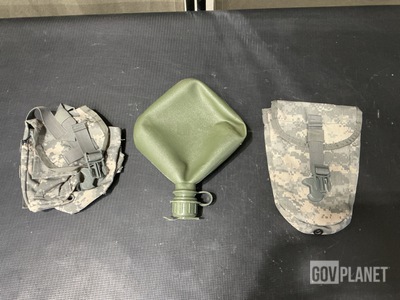 (814) Canteen Pouches, (57) Entrenching Tool Carriers & (29) Water Canteens