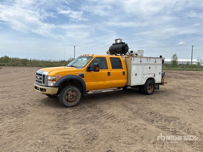 2010 Ford F-550 XLT 4x4 Crew Cab Service Truck