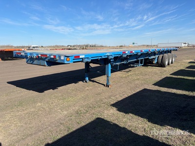 2013 Manac 53 ft Tri/A 53 ft Extendable Flatbed Trailer