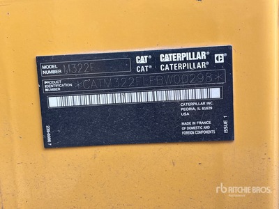 2019 Cat M322F Pelles sur Pneus