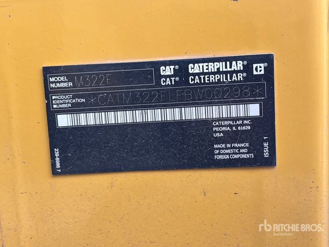 2019 Cat M322F Wheel Excavator