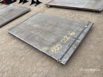 Quantity of (2) 2025 Kit Containers 5 ft x 8 ft 3/4 inch thick Plaques d'acier
