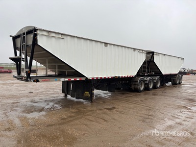 2015 Doepker 28 ft Super B-Train Lead Belly Dump Grain Trailer