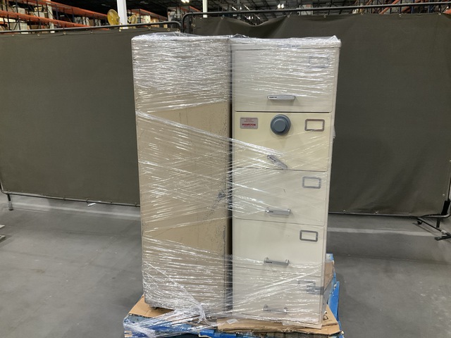 (1) Mosler Filing Cabinet Safe & (1) Hamilton Filing Cabinet Safe