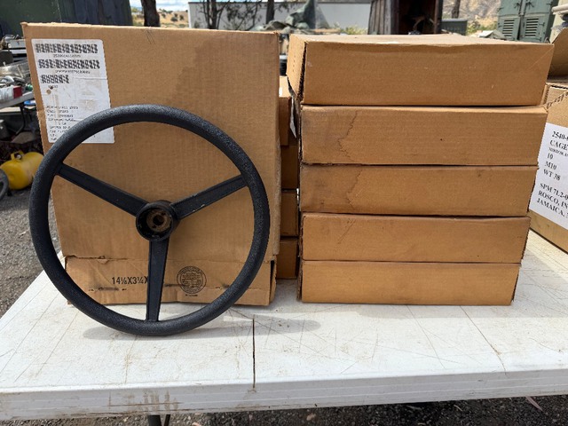 Lot of 10- HMMWV Steering Wheel M998 Hum 12446803 2530-01-411-2729 A2 Ship Dims 2 boxes 16x15x21 20lbs