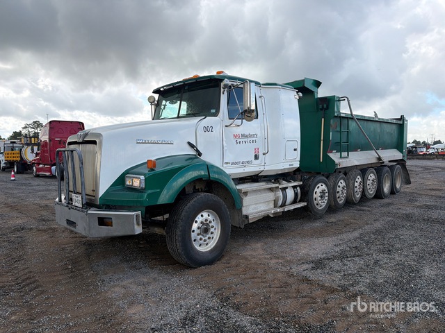 2012 Western Star 4900 18x4 Sleeper Simple 18 Five Axle Dump Truck