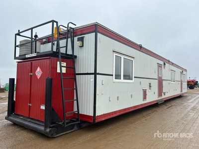 2010 Gateway 60 ft x 12 ft Skid-Mounted Office Command Center Pozo