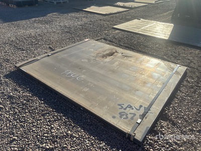 Quantity of (2) 2025 Kit Containers Steel 73 in x 90 in Steel Plates