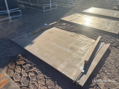 Quantity of (2) 2025 Kit Containers Steel 60 in x 90 in Steel Plates