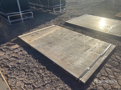Quantity of (2) 2025 Kit Containers Steel 60 in x 91 in Steel Plates