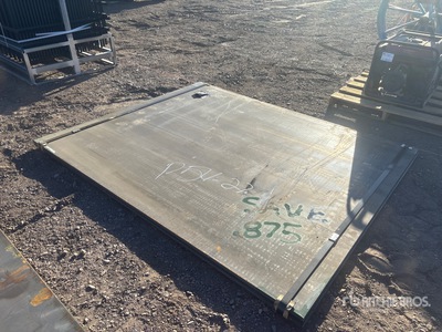 Quantity of (2) 2025 Kit Containers Steel 73 in x 89 in Steel Plates