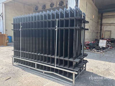 Quantity of (33) 2026 Skyway SFS33-330TF 10 ft x 7 ft Wrought Iron Site Fence (Unused)