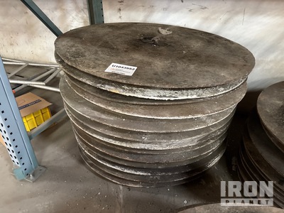 Qty of 13 48 in Round Steel Manhole Cover Manhole covers