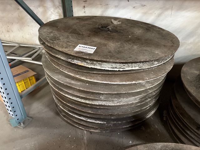 Qty of 13 48 in Round Steel Manhole Cover Qty of 13 48 in Round Steel Manhole Cover