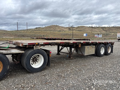 2009 Thruway 28 ft Super B-Train Pup Flatbed Trailer