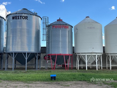 Twister +/- 2350 bu 5 Ring Hopper Trémie à grains