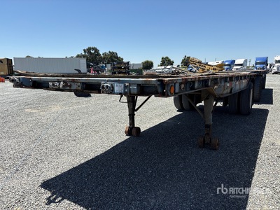1963 Utility 24 ft S/A Turntable Remolque caja abierta