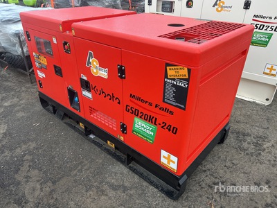 2025 Multiquip GSD20KL-240 20 kVA Skid-Mounted Diesel Zestaw prądotwórczy (Unused)