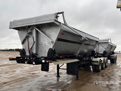 2015 Arne's 22 ft Super B-Train Lead Side Dump Trailer