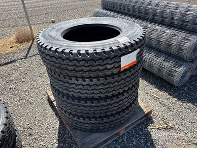 Quantity of (4) Hawkway 11R24.5 Tyres (Unused)