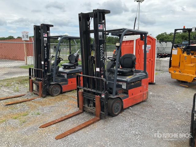 2020 Toyota 8FBE20U 3050 lb Electric Forklift (Inoperable)