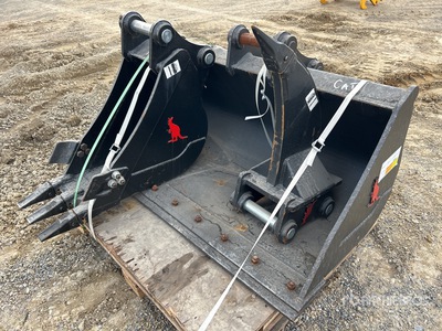 Roo Q/C (1) 1200mm Cleanup, (1) 300mm Digging Bucket, (1) Ripper - Fits 5 Ton (Unused)