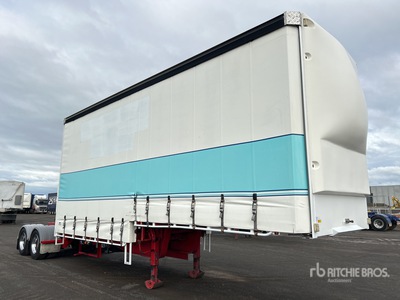 1999 Vawdrey 7.3 m Bogie/A B-Double Lead Step Deck Curtain Side Trailer