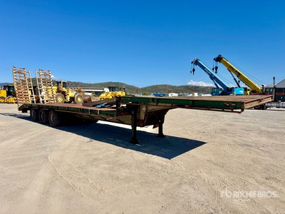 1980 Fruehauf 13.4 m Tri/A Single Drop Plataforma Rebajada