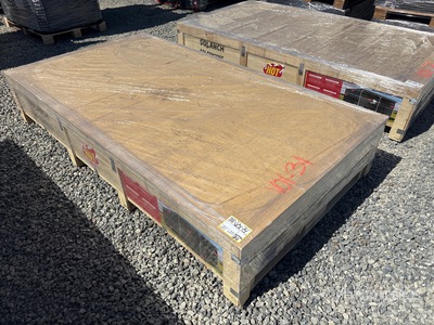 2026 SDLGM1220F 7 ft 3 in x 4 ft Galvanized Metal Schuilplaats voor vee (Unused)