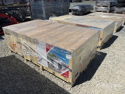 2026 SDL4230TGMS 42 ft x 30 ft Triple Garage Metal (A&B Boxes) Shed (Unused)