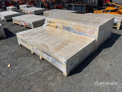 2026 SDL2533DGMS 25 ft x 33 ft Double Garage Metal Shed (Unused)