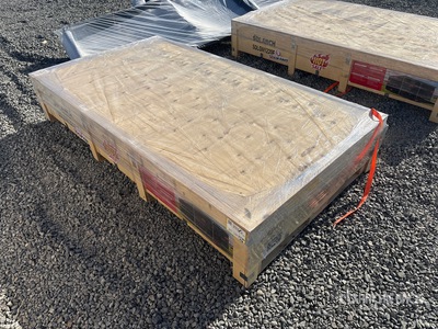 2026 SDLGM1220F 7 ft 3 in x 4 ft Galvanized Metal مأوى الماشية (Unused)