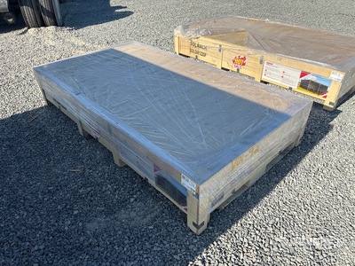 2026 SDLGM1220F 7 ft 3 in x 4 ft Galvanized Metal مأوى الماشية (Unused)
