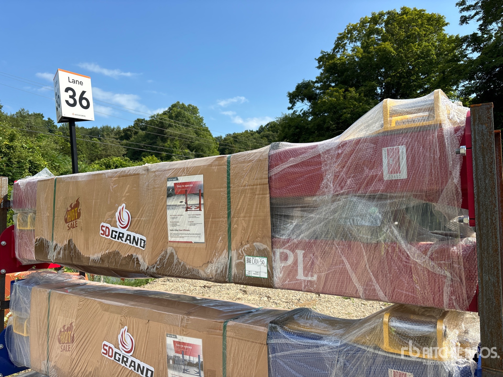 2026 TPL-RED 2 Post 10000 lb Vehicle Lift (Unused)